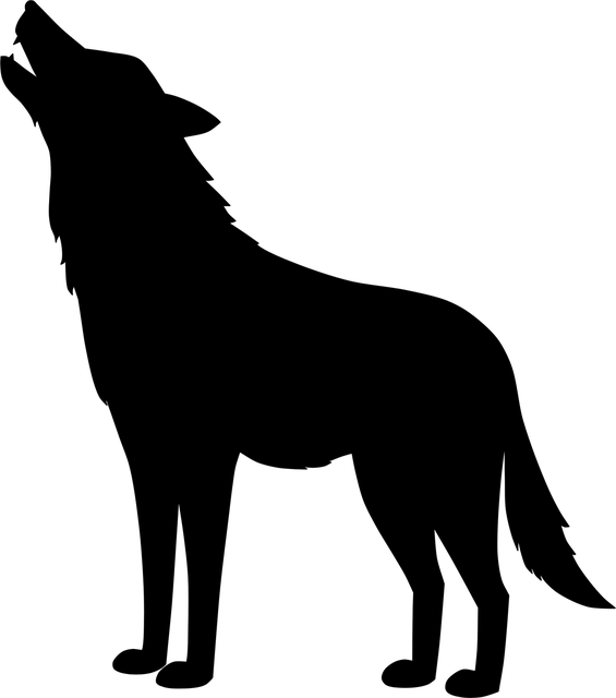 Brelok z filcu z logo wilka