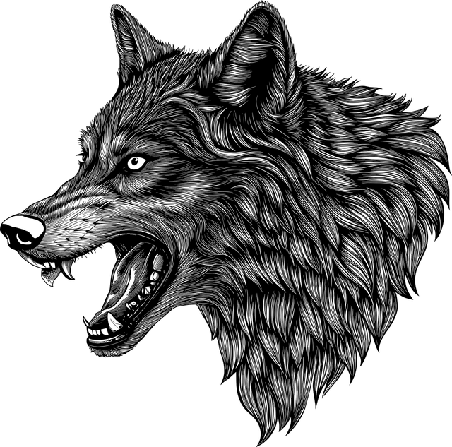 Brelok z filcu z logo wilka